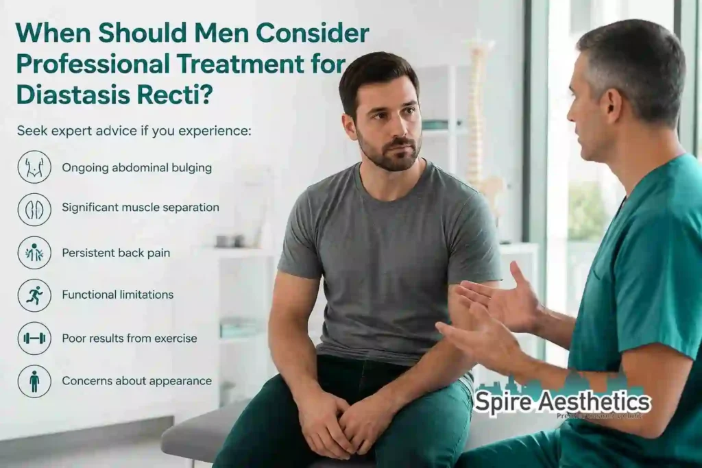 When Should Men Consider Professional Treatment for Diastasis Recti Leatherhead?